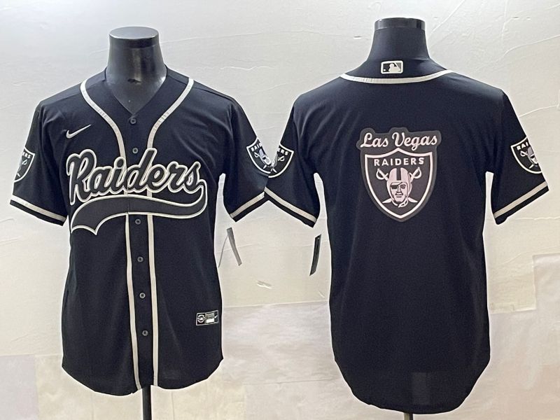 Men 2025 Oakland Raiders Blank Black Joint Name Nike Limited NFL Jersey style 29